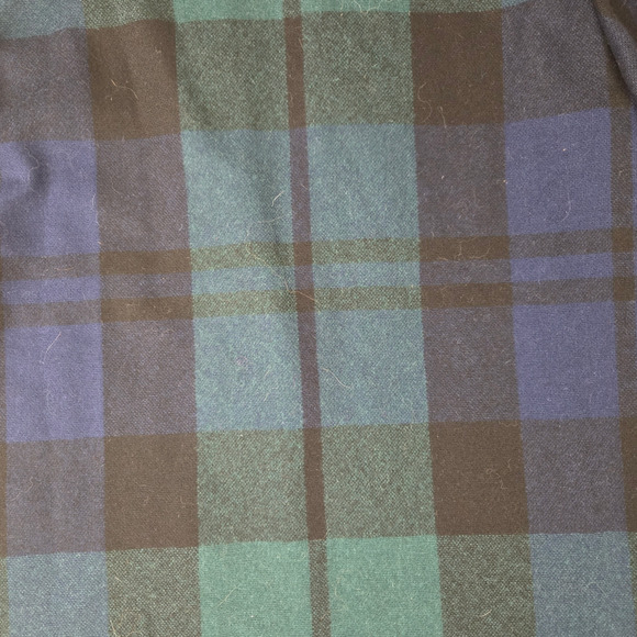 80s Vintage Pendleton Black Watch Green Navy Plaid Wool Deadstock Blazer Size 12 - Picture 7 of 9